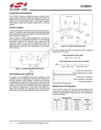 CY28551LFXCT Datasheet Page 13