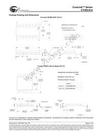 CY2DL814ZXIT Datasheet Page 7