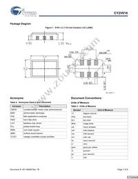 CY2V014FLXIT Datasheet Page 7