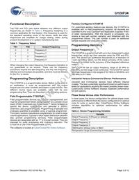 CY2XF34FLXIT Datasheet Page 3