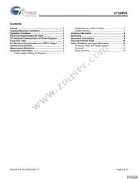 CY2XP41ZXCT Datasheet Page 2