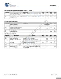 CY2XP41ZXCT Datasheet Page 5