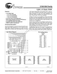 CY62128VLL-70ZC Datasheet Cover