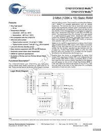 CY62137CVSL-70BAXIT Datasheet Cover