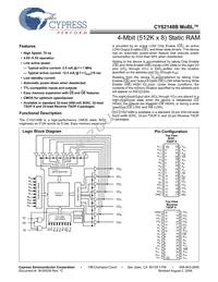 CY62148BLL-70ZI Cover