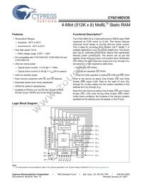 CY62148DV30LL-70ZSXAT Datasheet Cover