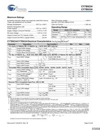 CY7B9234-270JXCT Datasheet Page 9