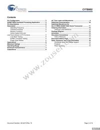 CY7B952-SXCT Datasheet Page 2