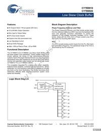 CY7B9910-7SXCT Datasheet Cover