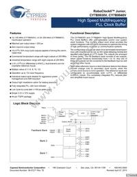 CY7B9940V-5AXIT Datasheet Cover