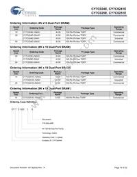 CY7C0241E-25AXCT Datasheet Page 19