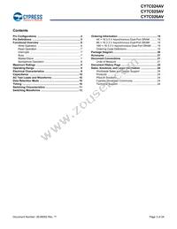 CY7C024AV-20AXCT Datasheet Page 3