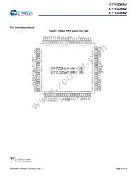 CY7C024AV-20AXCT Datasheet Page 4