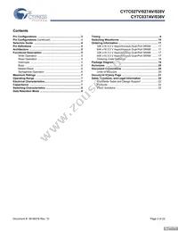 CY7C027V-25AI Datasheet Page 2