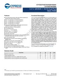 CY7C028V-20AI Datasheet Cover