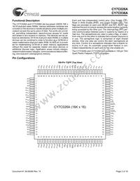 CY7C036A-15AC Datasheet Page 2