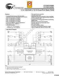 CY7C037V-20AXC Cover