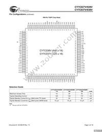 CY7C037V-20AXC Datasheet Page 3