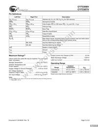 CY7C056V-12AXC Datasheet Page 5