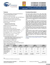 CY7C0831AV-167AXC Datasheet Cover