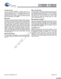 CY7C0852AV-133BBC Datasheet Page 9