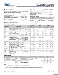 CY7C0852AV-133BBC Datasheet Page 13