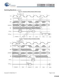 CY7C0852AV-133BBC Datasheet Page 21