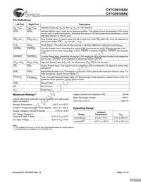 CY7C09169AV-12AXI Datasheet Page 4