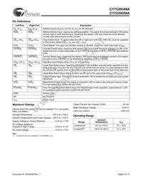 CY7C09349A-12AC Datasheet Page 4