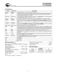 CY7C09349AV-12AC Datasheet Page 4