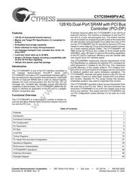 CY7C09449PV-AC Datasheet Cover