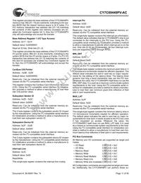 CY7C09449PV-AC Datasheet Page 11