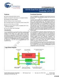 CY7C09449PVA-AC Datasheet Cover