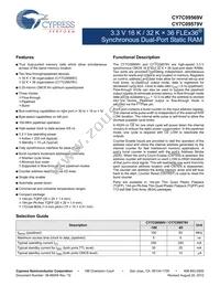 CY7C09579V-83AC Datasheet Cover