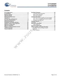 CY7C09579V-83AC Datasheet Page 3
