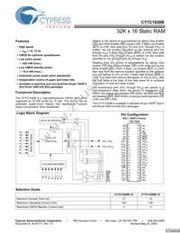 CY7C1020B-15ZXCT Datasheet Cover