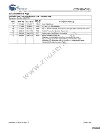 CY7C1020CV33-10ZXCT Datasheet Page 9