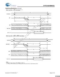 CY7C1021BNV33L-15ZXCT Datasheet Page 6