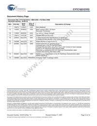 CY7C1021CV33-12BAXIT Datasheet Page 14