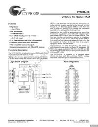 CY7C1041B-15ZXC Datasheet Cover