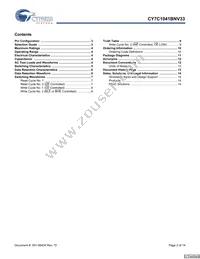 CY7C1041BNV33L-12VXCT Datasheet Page 2