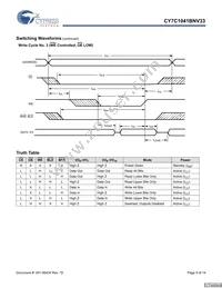 CY7C1041BNV33L-12VXCT Datasheet Page 9