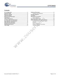 CY7C1041D-10ZSXIT Datasheet Page 2