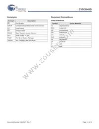 CY7C1041D-10ZSXIT Datasheet Page 13