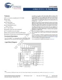 CY7C1049D-10VXIT Datasheet Cover