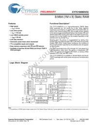 CY7C1059DV33-10BAXI Datasheet Cover