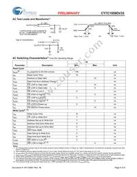 CY7C1059DV33-10BAXI Datasheet Page 4