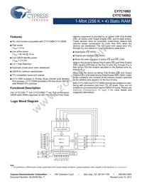 CY7C106D-10VXIT Datasheet Cover