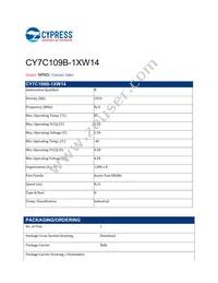 CY7C109B-1XW14 Datasheet Cover