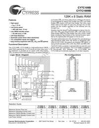 CY7C109B-20VC Datasheet Cover